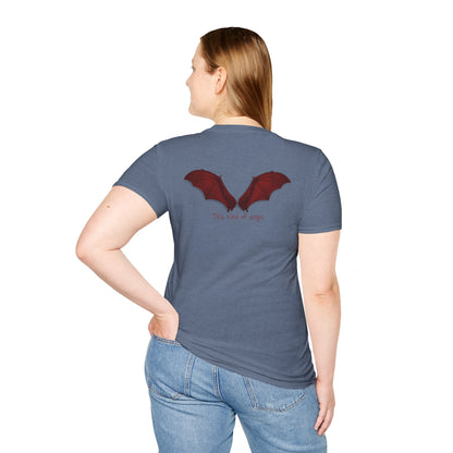 Spooky Bat Design T-Shirt - Perfect for Halloween, Autumn, Unique Graphic Tee