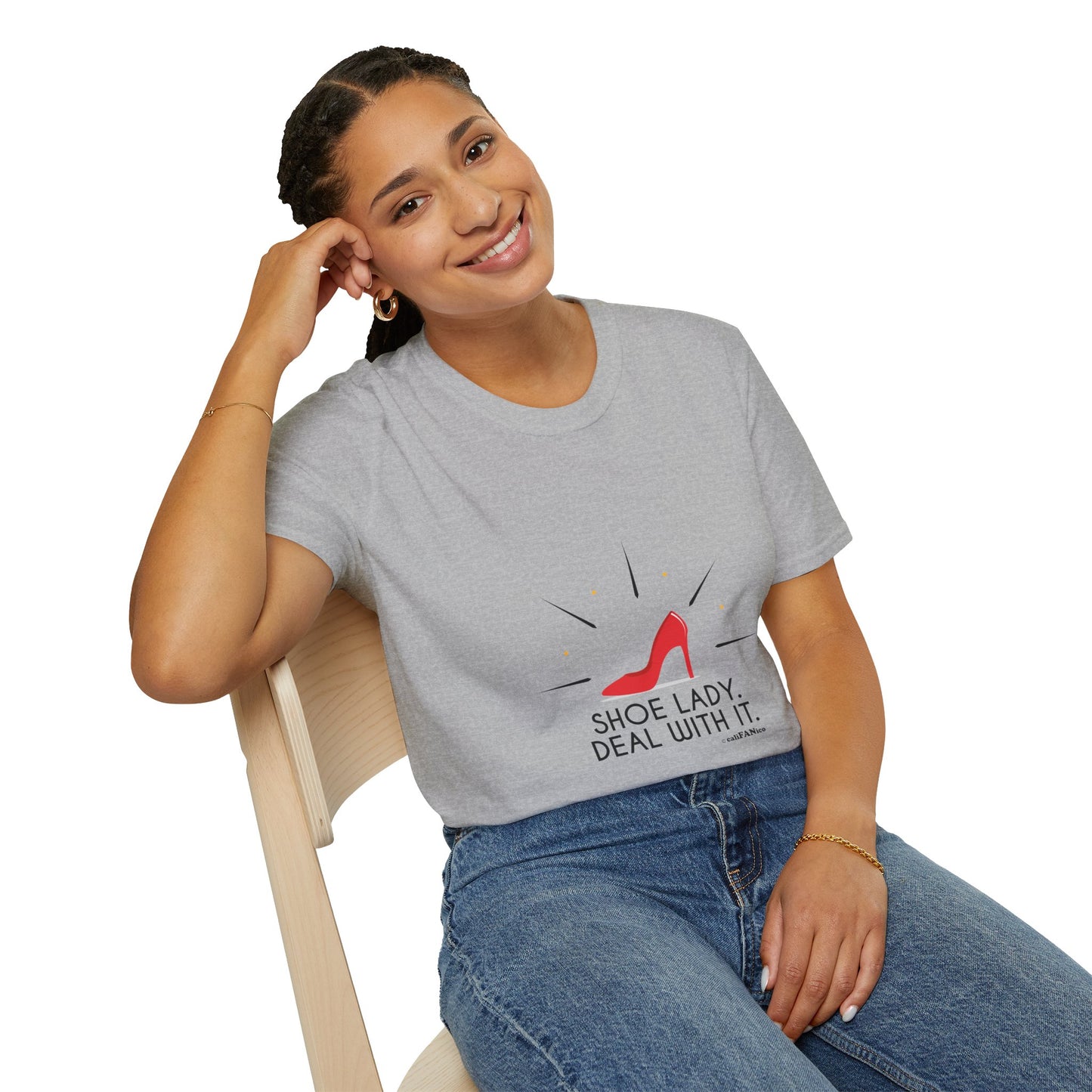 Funny T-Shirt Shoe Lover Lady Soft style T-Shirt