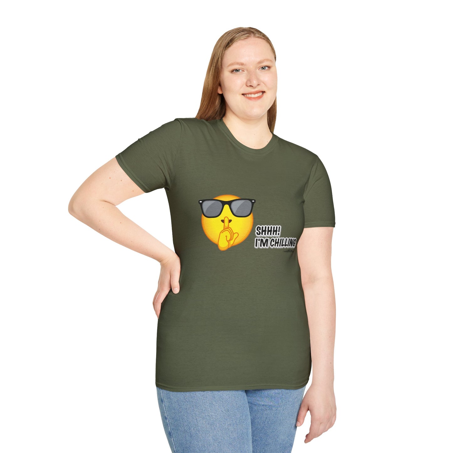 Chill Vibes Unisex T-Shirt, Shhh! I'm Chilling T-Shirt, Funny T-Shirt, Relaxed Wear, Casual Shirt, Gift for Friends, Summer T-Shirt, Beach T-Shirt