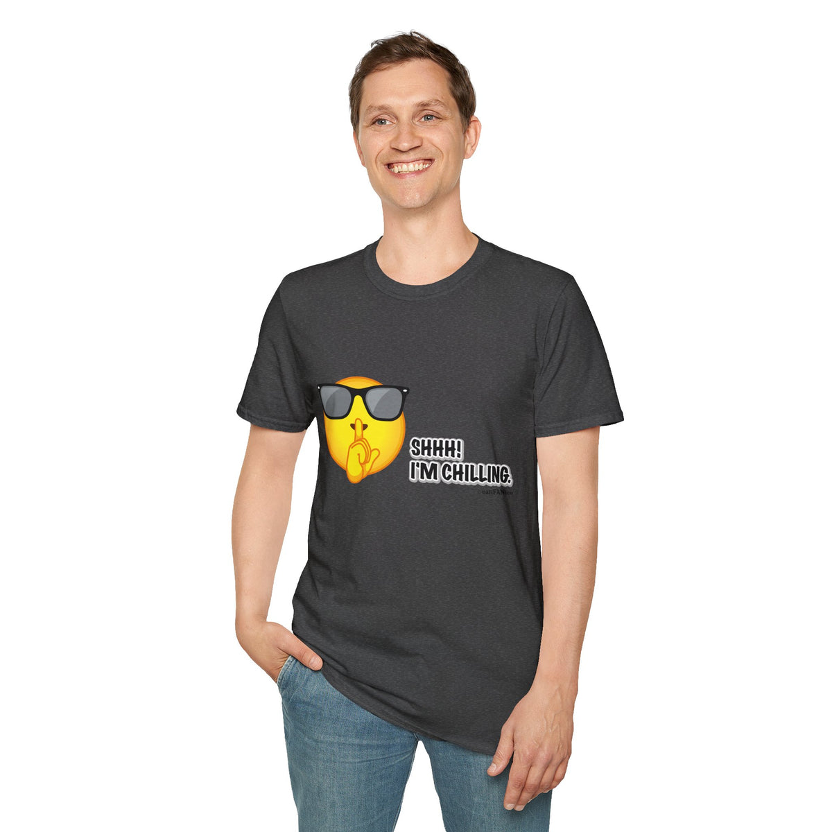 Chill Vibes Unisex T-Shirt, Shhh! I'm Chilling T-Shirt, Funny T-Shirt, Relaxed Wear, Casual Shirt, Gift for Friends, Summer T-Shirt, Beach T-Shirt