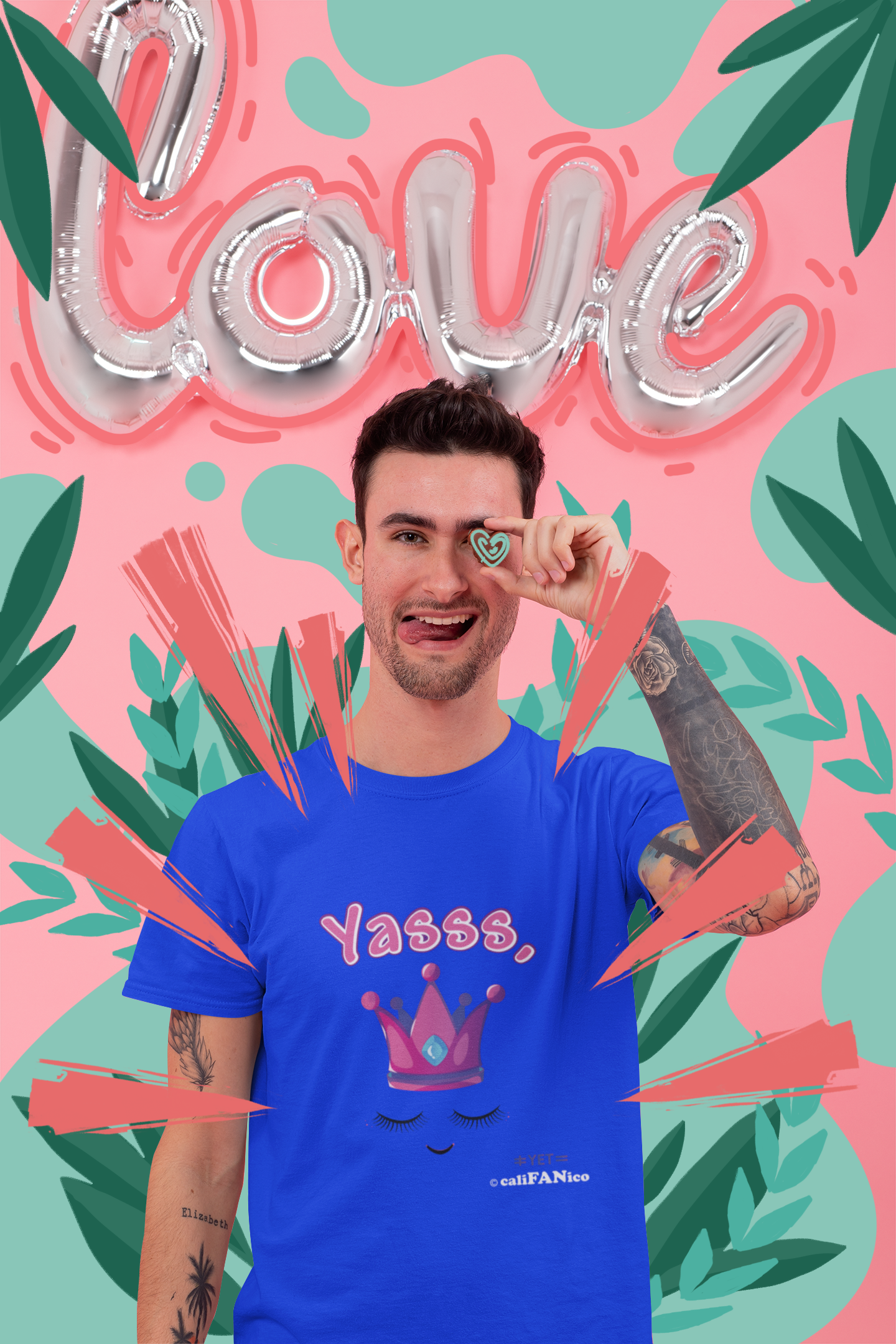 Yasss, Queen! Softstyle T-Shirt, Trendy Graphic Tee, Pride Apparel, Casual Wear, Gift for Them, Fun Festival T