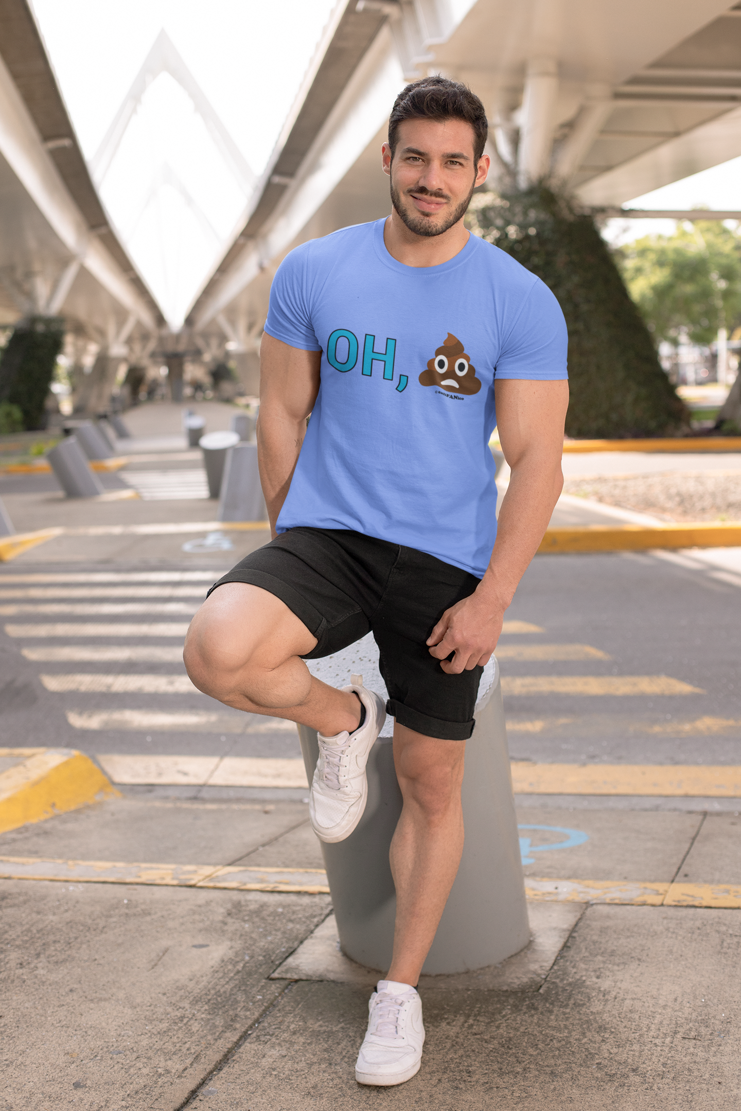 Funny Poop Emoji T-shirt Unisex T-Shirt, Casual Humor Tee, Gift for Friends, Birthday Shirt, Comfy Everyday Wear
