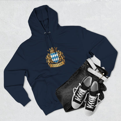 Bayern Crest Hoodie — Vintage Bavarian Coat of Arms Pullover