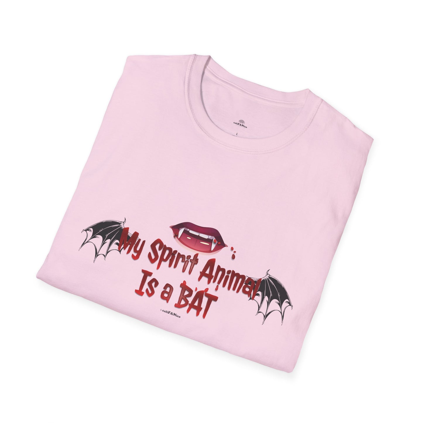 Spirit Animal T-Shirt, Bat Spirit Animal T-Shirt, Soft Style Tee, Halloween Tee, Funny T-Shirt, Quirky Graphic Shirt, Bat Design, Vampire Design