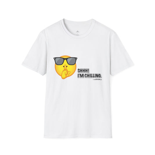 Chill Vibes Unisex T-Shirt, Shhh! I'm Chilling T-Shirt, Funny T-Shirt, Relaxed Wear, Casual Shirt, Gift for Friends, Summer T-Shirt, Beach T-Shirt