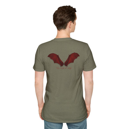 Spooky Bat Design T-Shirt - Perfect for Halloween, Autumn, Unique Graphic Tee