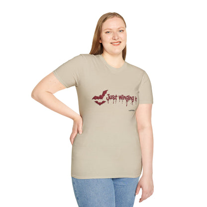 Spooky Bat Design T-Shirt - Perfect for Halloween, Autumn, Unique Graphic Tee
