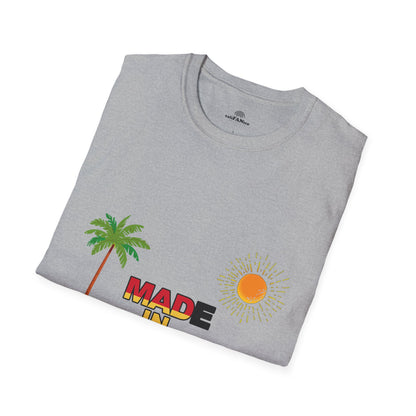 Funny Mad in Spain Made in Espain T-Shirt Unisex Softstyle Humor Shirt, Cute Gift, Unisex Top, Casual Wear, Laugh T Shirt