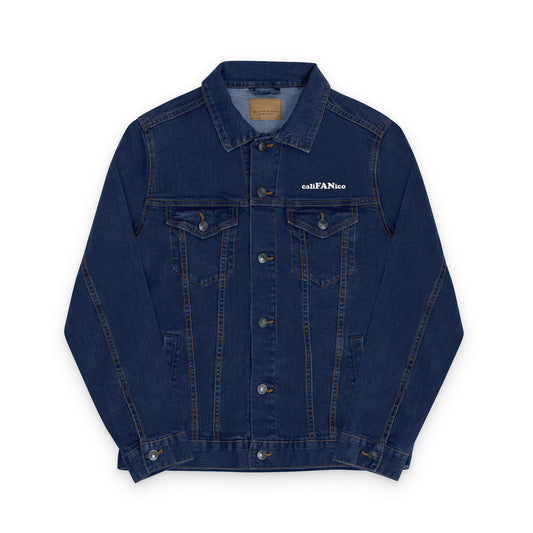 A+ Embroidered Unisex Denim Jacket | Tarifa Surf Theme, Casual Outerwear, Surfer Wardrobe Essential