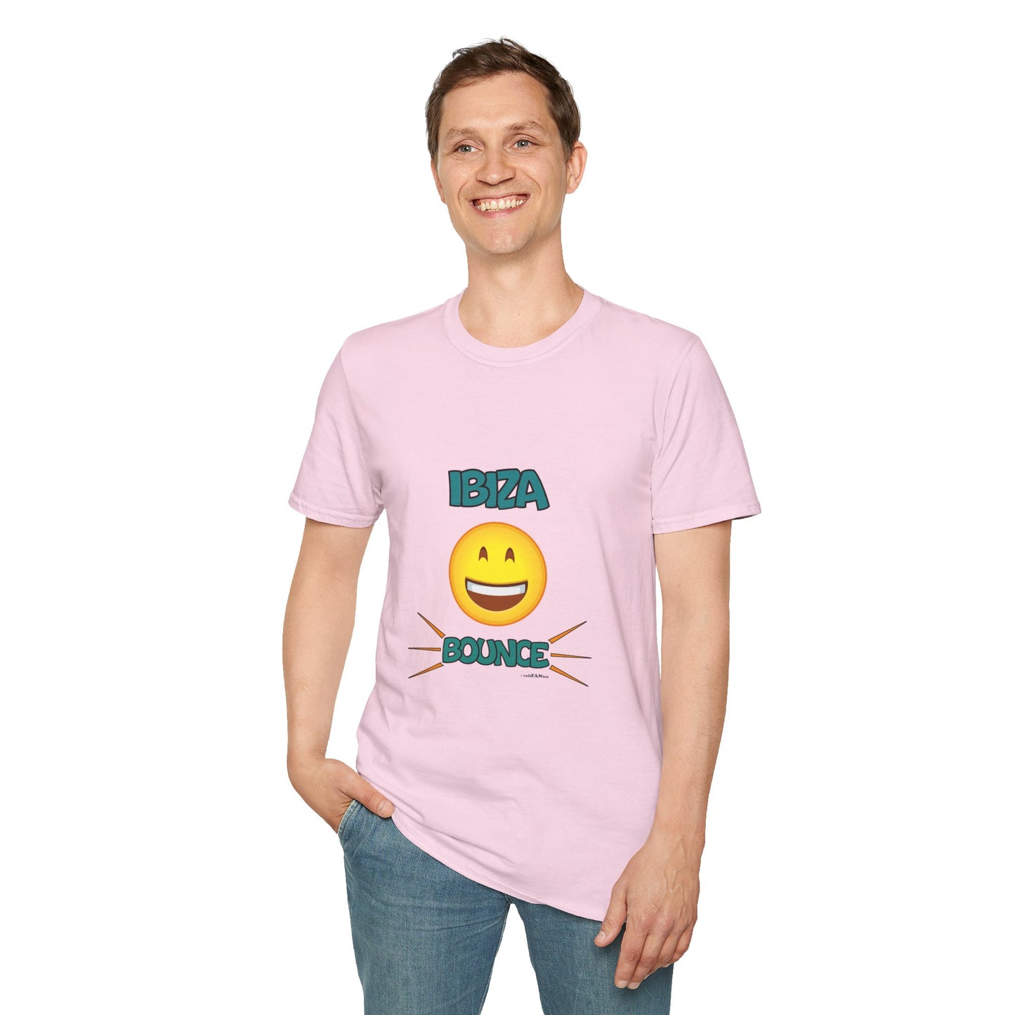 Ibiza Bounce Unisex T-Shirt, Casual Summer Tee, Beach Wear, Fun Party Shirt, Vacation T-Shirt, Club Wear