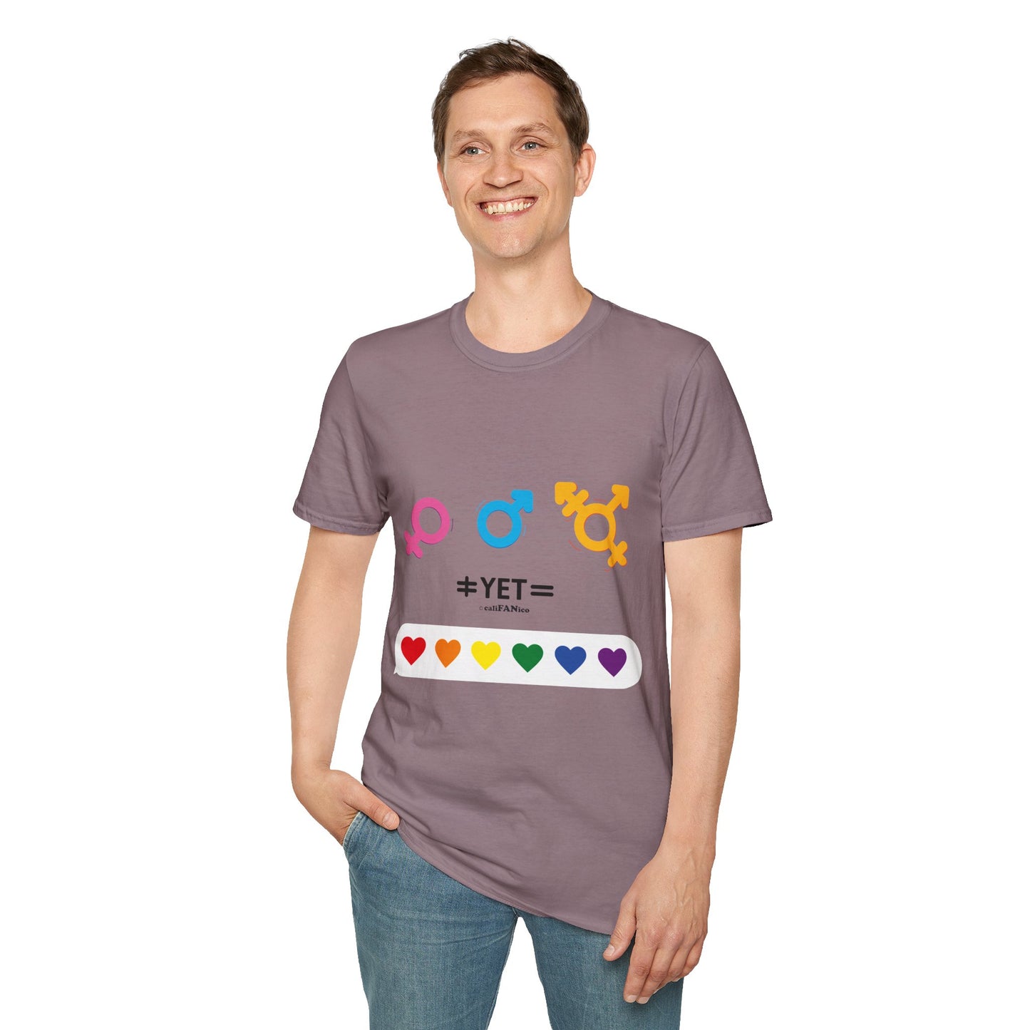 Pride & Equality T-Shirt, Unisex Softstyle Tee, LGBTQ+ Support Shirt, Inclusive Fashion, Gift for Pride Month, Gender Equality Top