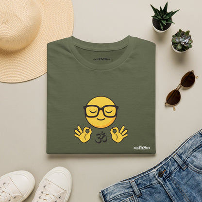 Zen Emoji T‑Shirt — Relaxed Mindfulness Graphic Tee