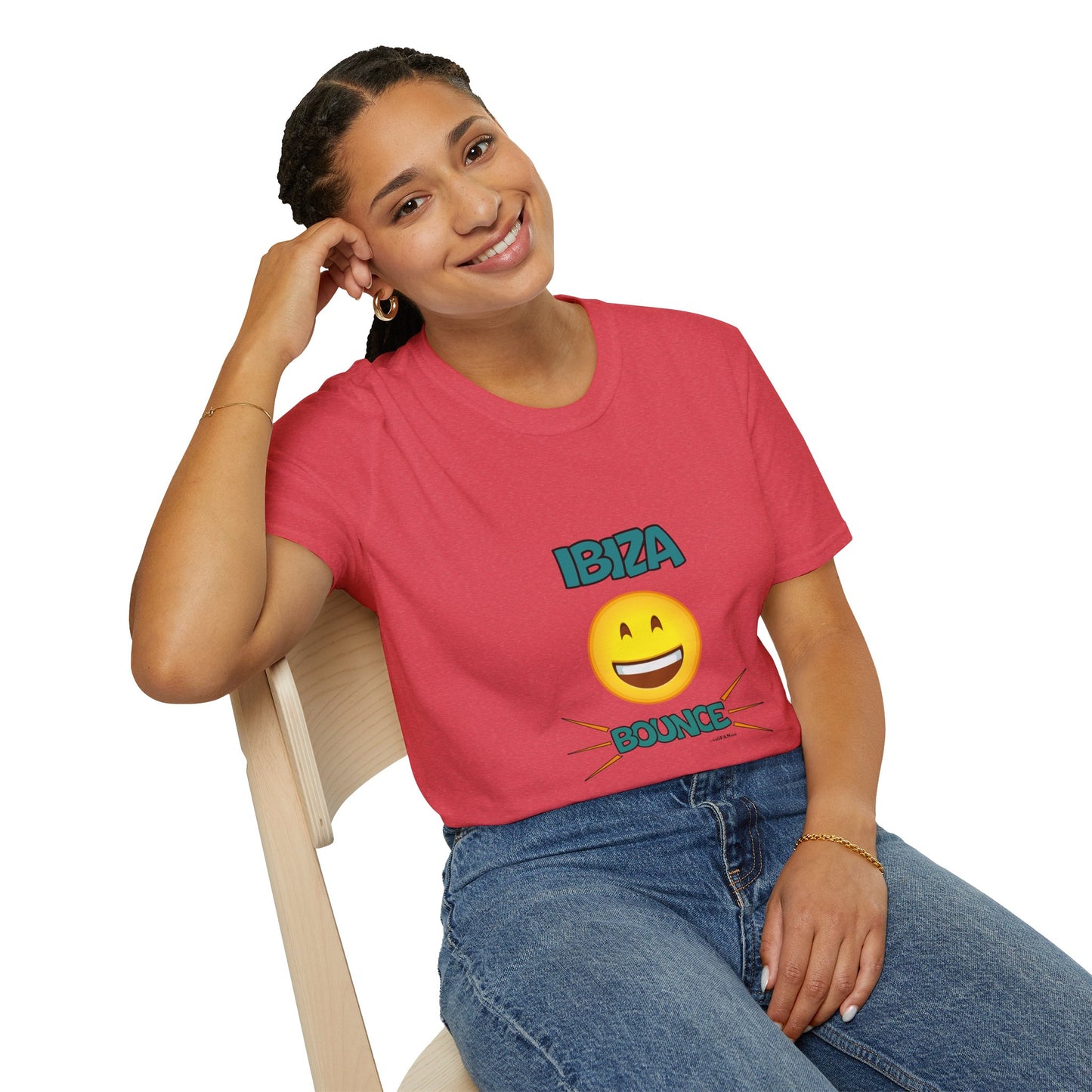 Ibiza Bounce Unisex T-Shirt, Casual Summer Tee, Beach Wear, Fun Party Shirt, Vacation T-Shirt, Club Wear