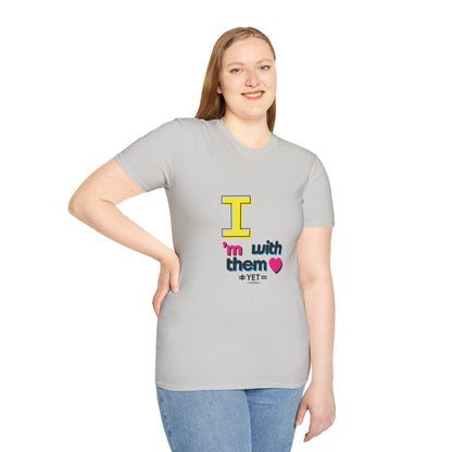 I’m With Them LGBTQ Pride Unisex Softstyle T-Shirt | Casual Wear, Gift for Friends, Pride Events Shirt, Graphic Tee, Inclusive Fashion