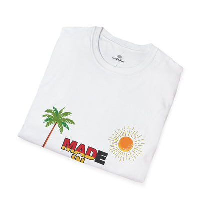 Funny Mad in Spain Made in Espain T-Shirt Unisex Softstyle Humor Shirt, Cute Gift, Unisex Top, Casual Wear, Laugh T Shirt