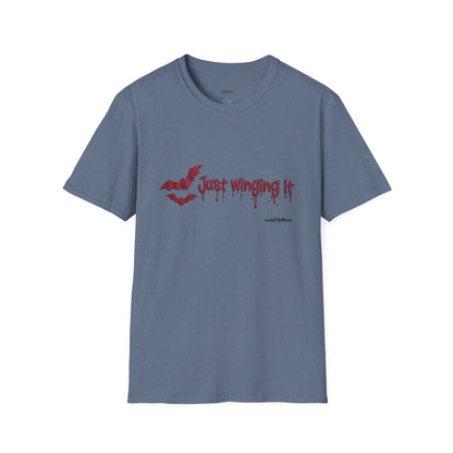 Spooky Bat Design T-Shirt - Perfect for Halloween, Autumn, Unique Graphic Tee