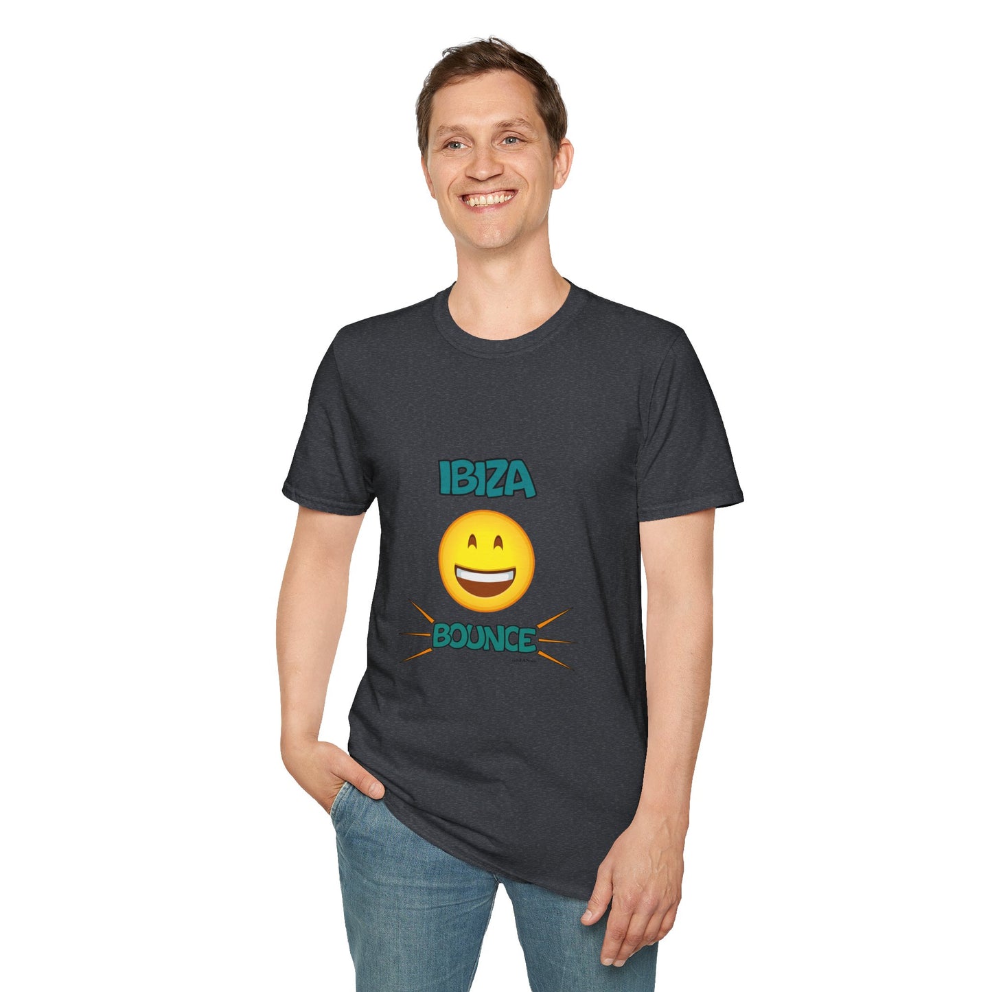 Ibiza Bounce Unisex T-Shirt, Casual Summer Tee, Beach Wear, Fun Party Shirt, Vacation T-Shirt, Club Wear