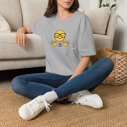 Zen Emoji T‑Shirt — Relaxed Mindfulness Graphic Tee