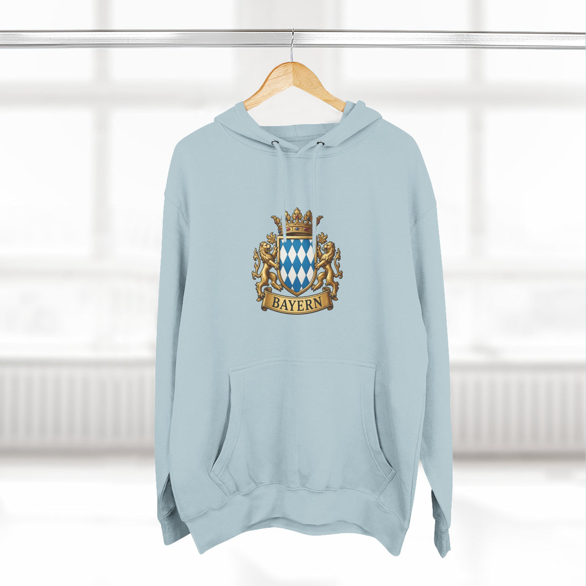 Bayern Crest Hoodie — Vintage Bavarian Coat of Arms Pullover