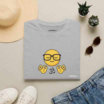 Zen Emoji T‑Shirt — Relaxed Mindfulness Graphic Tee