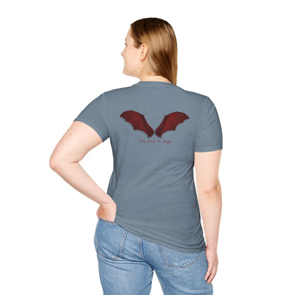 Spooky Bat Design T-Shirt - Perfect for Halloween, Autumn, Unique Graphic Tee