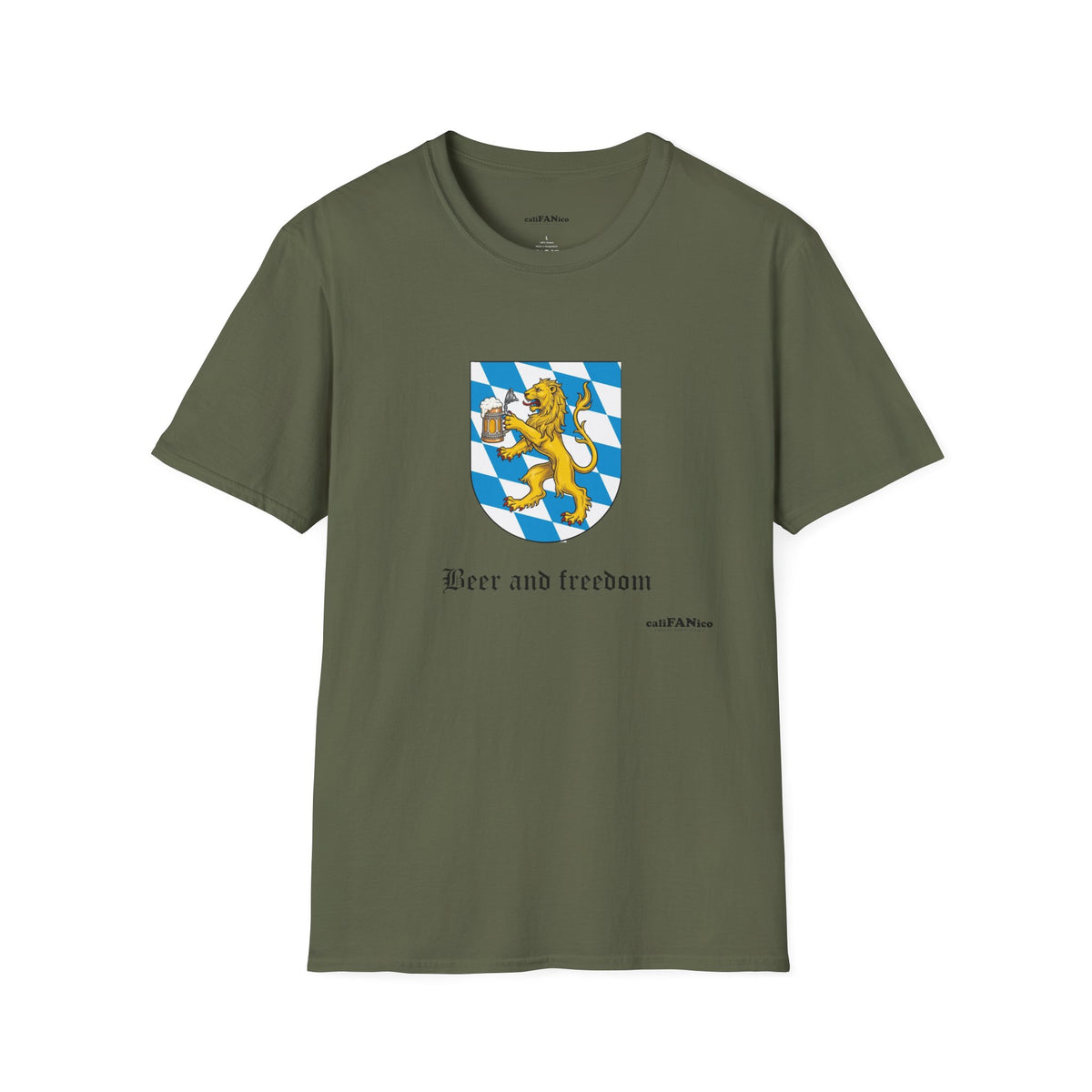 Beer and Freedom T‑Shirt — Bavarian Lion Oktoberfest Tee