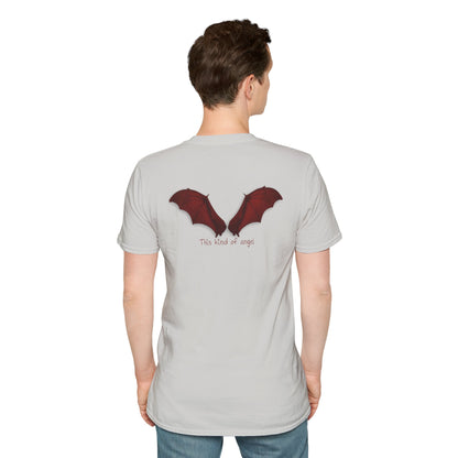 Spooky Bat Design T-Shirt - Perfect for Halloween, Autumn, Unique Graphic Tee
