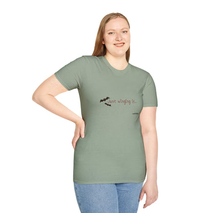 Spooky Bat Design T-Shirt - Perfect for Halloween, Autumn, Unique Graphic Tee