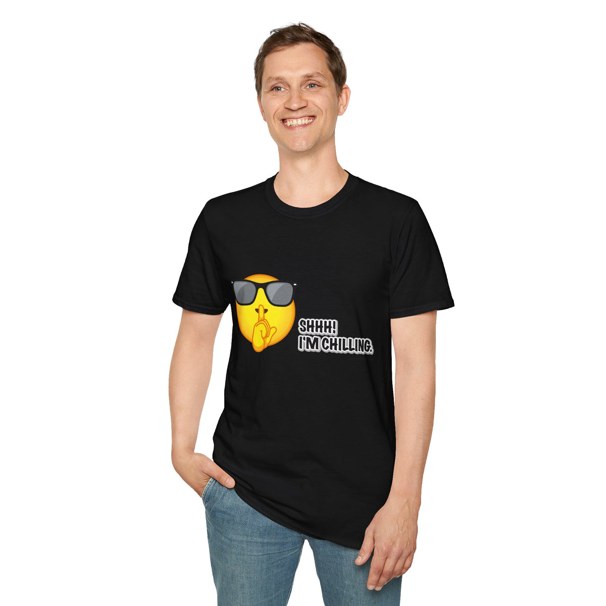 Chill Vibes Unisex T-Shirt, Shhh! I'm Chilling T-Shirt, Funny T-Shirt, Relaxed Wear, Casual Shirt, Gift for Friends, Summer T-Shirt, Beach T-Shirt