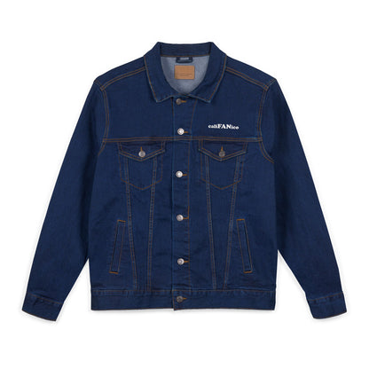 A+ Embroidered Unisex Denim Jacket | Tarifa Surf Theme, Casual Outerwear, Surfer Wardrobe Essential