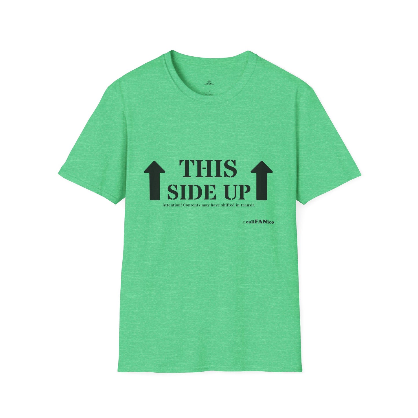 Funny 'THIS SIDE UP' t-shirt - Perfect Gift for Fun Occasions, Casual Wear, Gifting, Unisex Clothing, Vibrant Colors