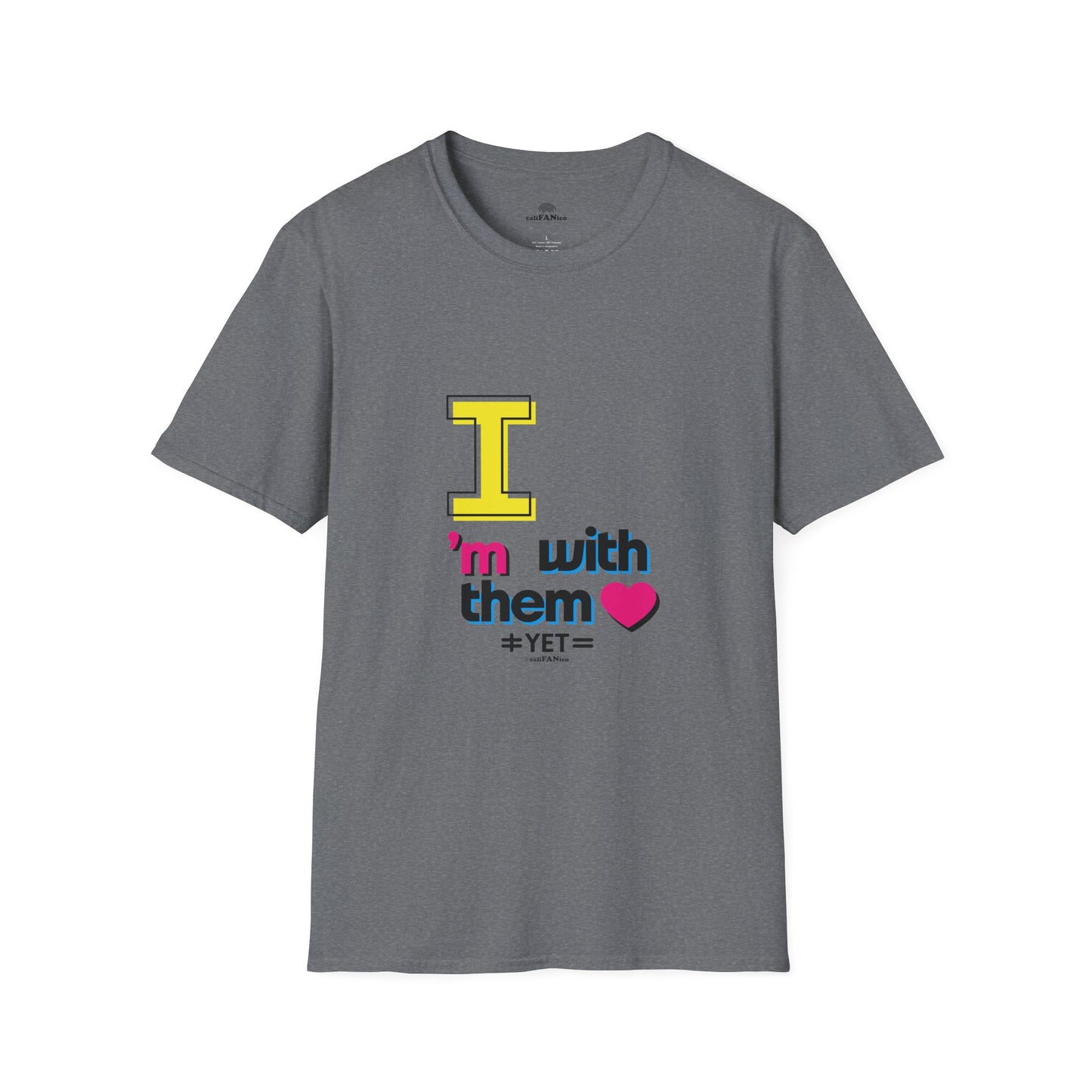 I’m With Them LGBTQ Pride Unisex Softstyle T-Shirt | Casual Wear, Gift for Friends, Pride Events Shirt, Graphic Tee, Inclusive Fashion