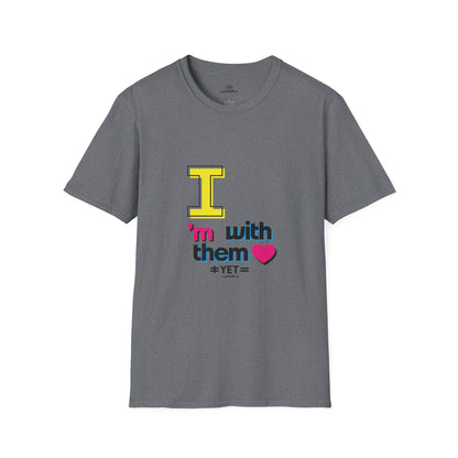 I’m With Them LGBTQ Pride Unisex Softstyle T-Shirt | Casual Wear, Gift for Friends, Pride Events Shirt, Graphic Tee, Inclusive Fashion