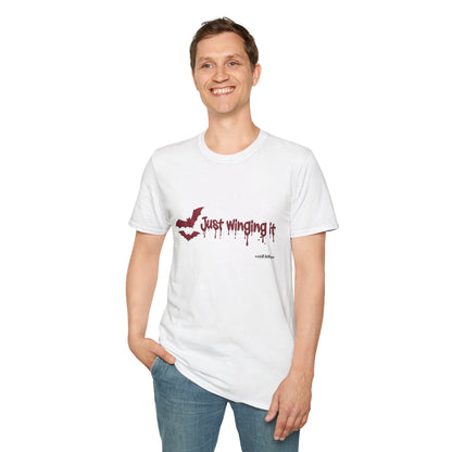 Spooky Bat Design T-Shirt - Perfect for Halloween, Autumn, Unique Graphic Tee
