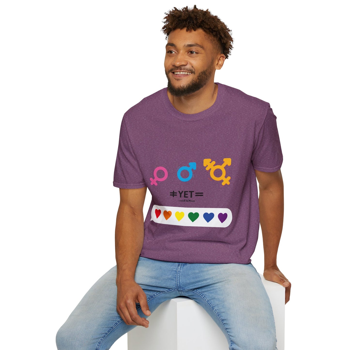 Pride & Equality T-Shirt, Unisex Softstyle Tee, LGBTQ+ Support Shirt, Inclusive Fashion, Gift for Pride Month, Gender Equality Top