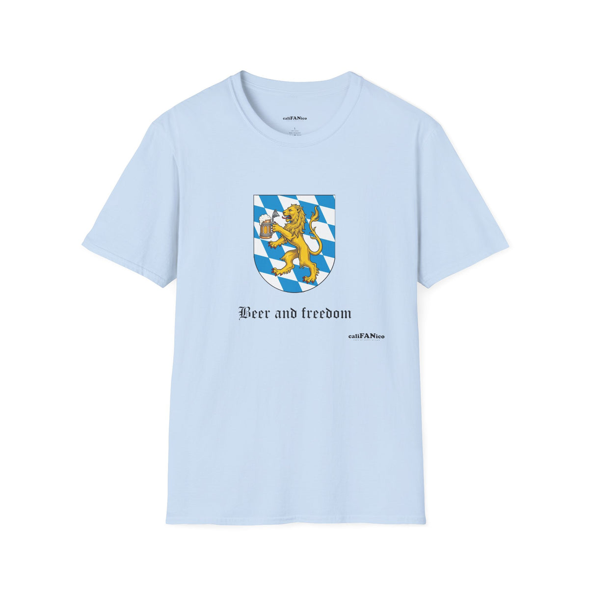 Beer and Freedom T‑Shirt — Bavarian Lion Oktoberfest Tee
