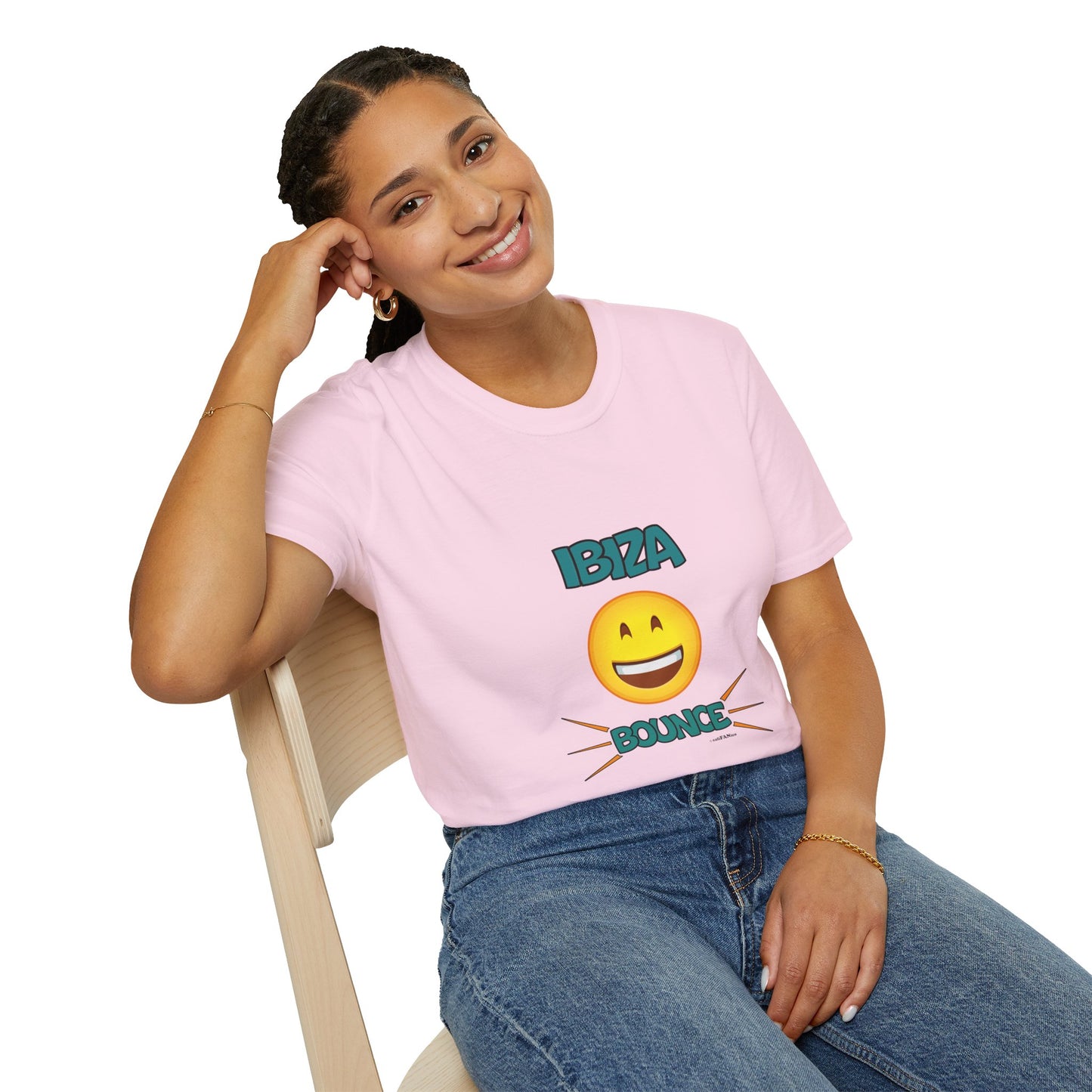 Ibiza Bounce Unisex T-Shirt, Casual Summer Tee, Beach Wear, Fun Party Shirt, Vacation T-Shirt, Club Wear