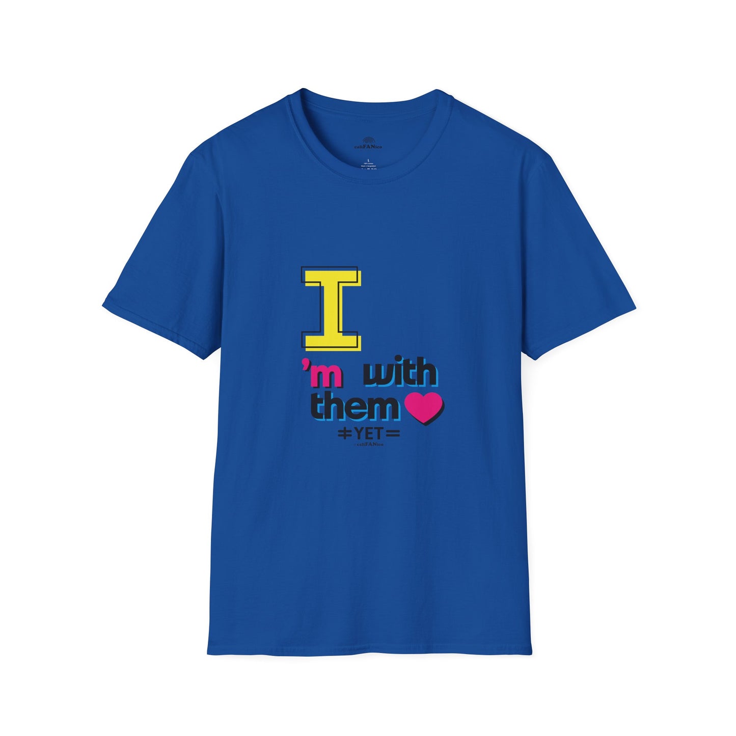 I’m With Them LGBTQ Pride Unisex Softstyle T-Shirt | Casual Wear, Gift for Friends, Pride Events Shirt, Graphic Tee, Inclusive Fashion