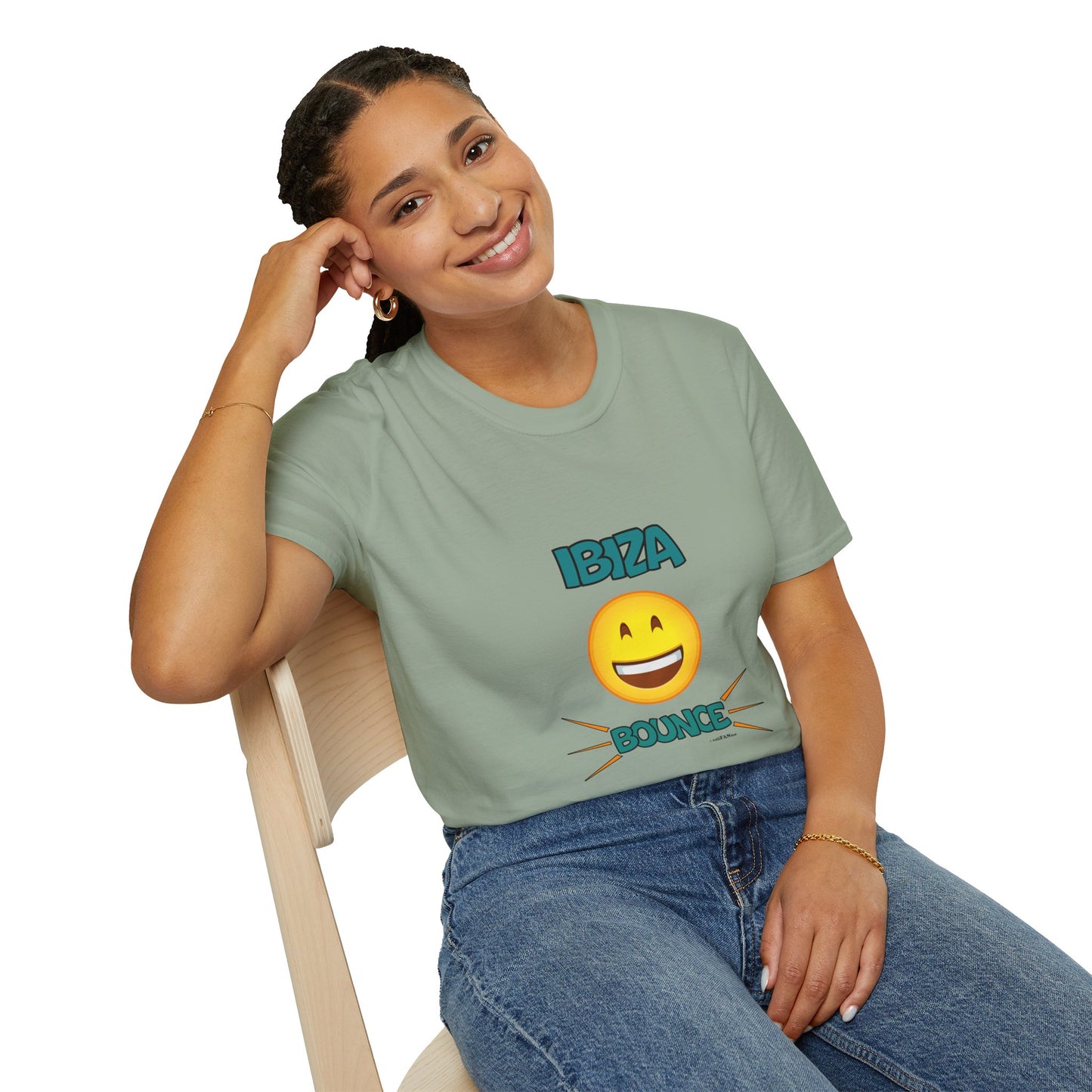 Ibiza Bounce Unisex T-Shirt, Casual Summer Tee, Beach Wear, Fun Party Shirt, Vacation T-Shirt, Club Wear