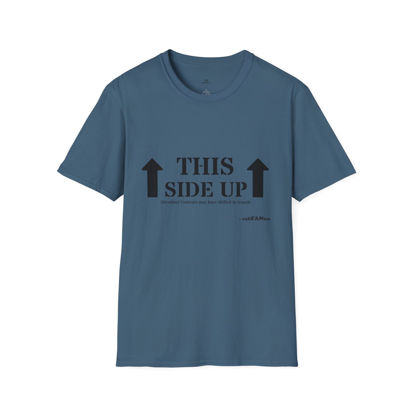 Funny 'THIS SIDE UP' t-shirt - Perfect Gift for Fun Occasions, Casual Wear, Gifting, Unisex Clothing, Vibrant Colors
