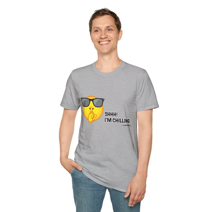 Chill Vibes Unisex T-Shirt, Shhh! I'm Chilling T-Shirt, Funny T-Shirt, Relaxed Wear, Casual Shirt, Gift for Friends, Summer T-Shirt, Beach T-Shirt