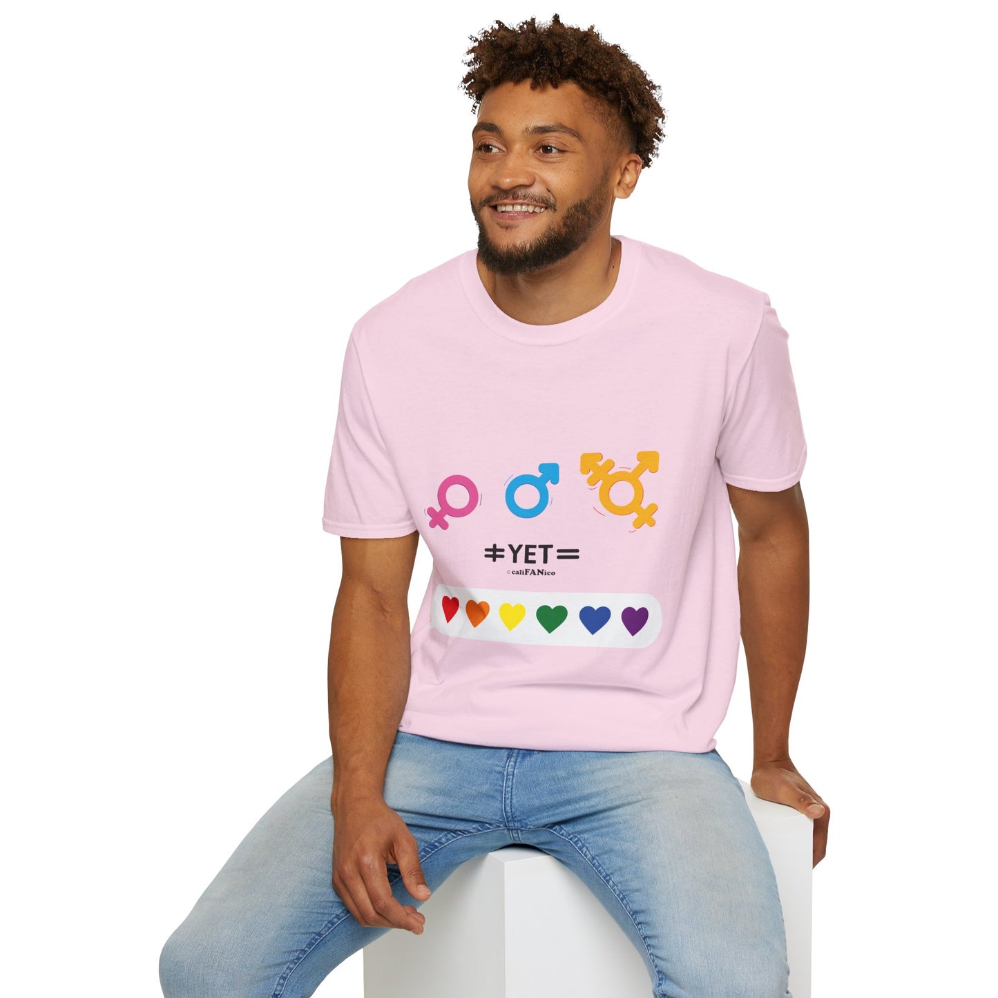 Pride & Equality T-Shirt, Unisex Softstyle Tee, LGBTQ+ Support Shirt, Inclusive Fashion, Gift for Pride Month, Gender Equality Top