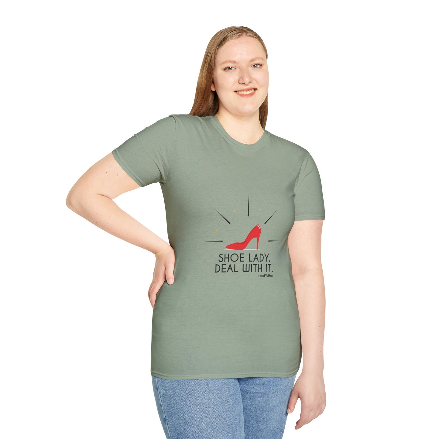Funny T-Shirt Shoe Lover Lady Soft style T-Shirt