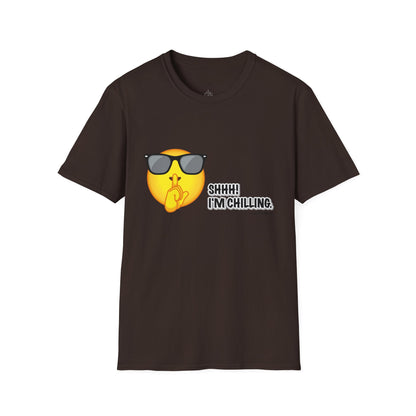 Chill Vibes Unisex T-Shirt, Shhh! I'm Chilling T-Shirt, Funny T-Shirt, Relaxed Wear, Casual Shirt, Gift for Friends, Summer T-Shirt, Beach T-Shirt