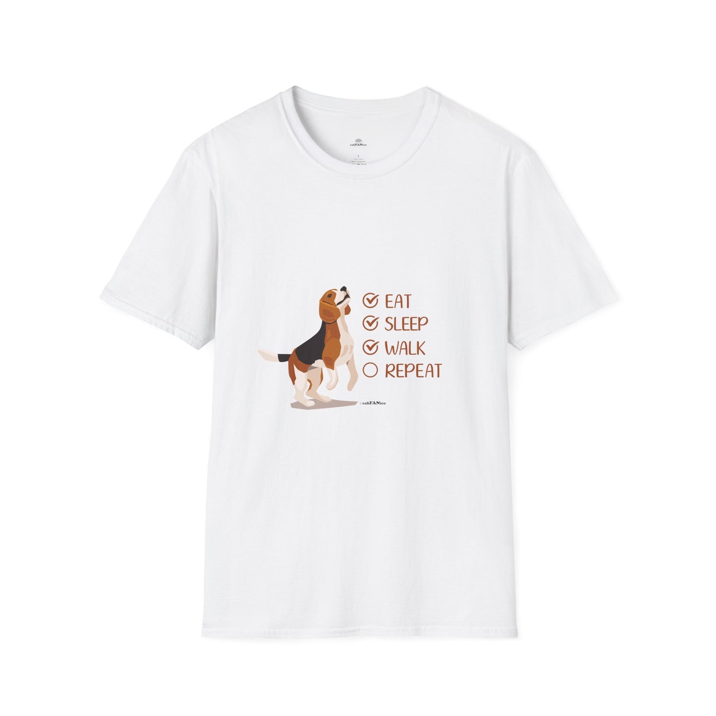 Eat, Sleep, Walk, Repeat Beagle Lover T-Shirt, Funny Pet Tee, Dog Lover Gift, Beagle T-Shirt, Casual Wear, Pet Owner Apparel
