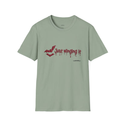 Spooky Bat Design T-Shirt - Perfect for Halloween, Autumn, Unique Graphic Tee