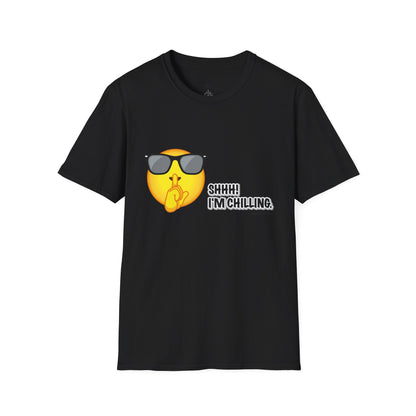 Chill Vibes Unisex T-Shirt, Shhh! I'm Chilling T-Shirt, Funny T-Shirt, Relaxed Wear, Casual Shirt, Gift for Friends, Summer T-Shirt, Beach T-Shirt