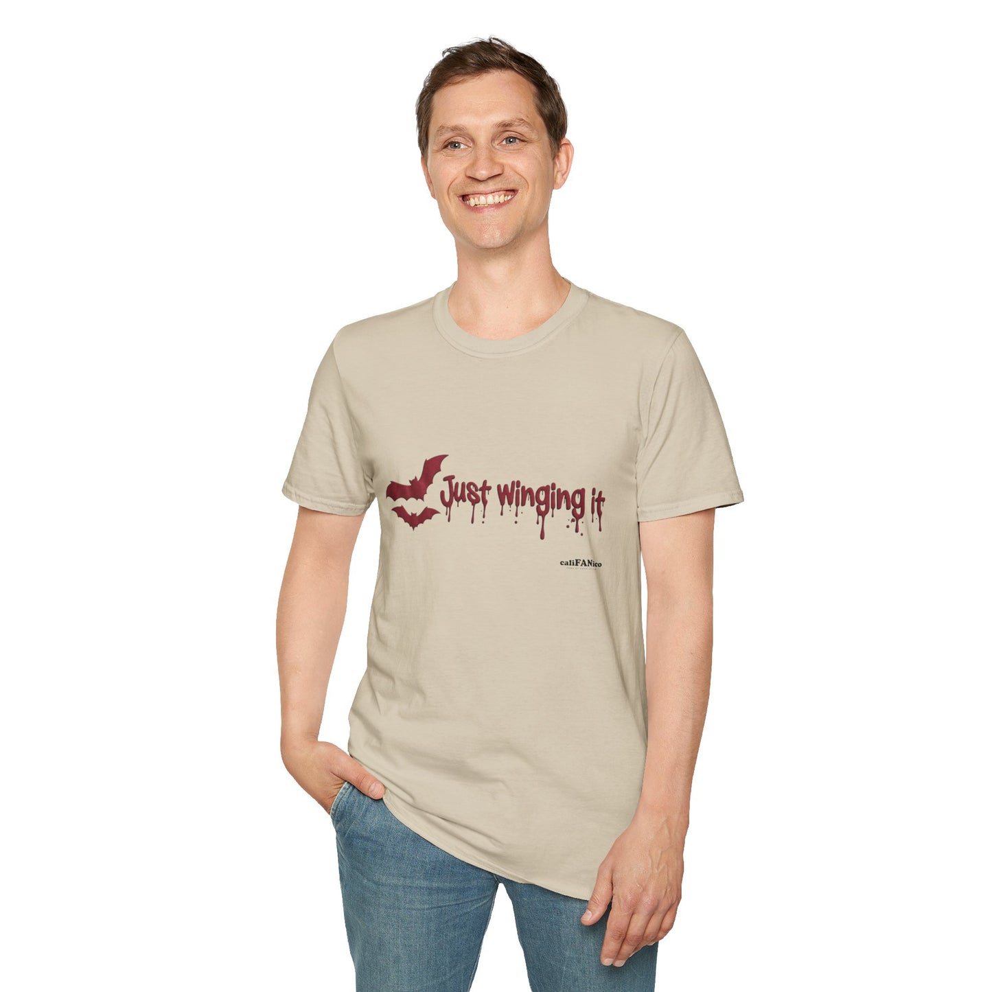 Spooky Bat Design T-Shirt - Perfect for Halloween, Autumn, Unique Graphic Tee