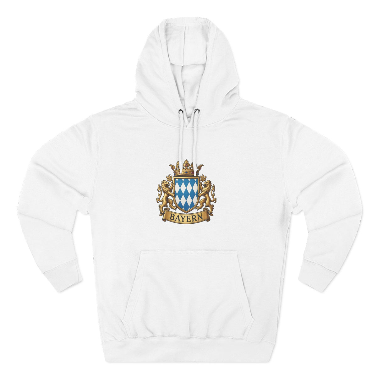 Bayern Crest Hoodie — Vintage Bavarian Coat of Arms Pullover