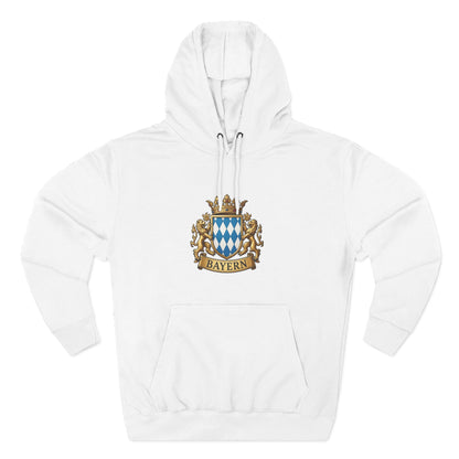 Bayern Crest Hoodie — Vintage Bavarian Coat of Arms Pullover